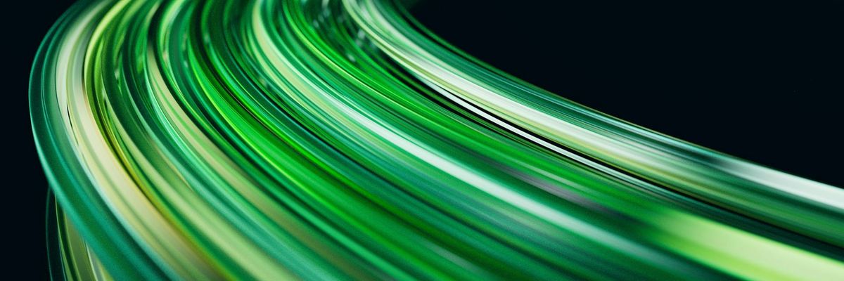 Abstract flow of energy showing inclusivity